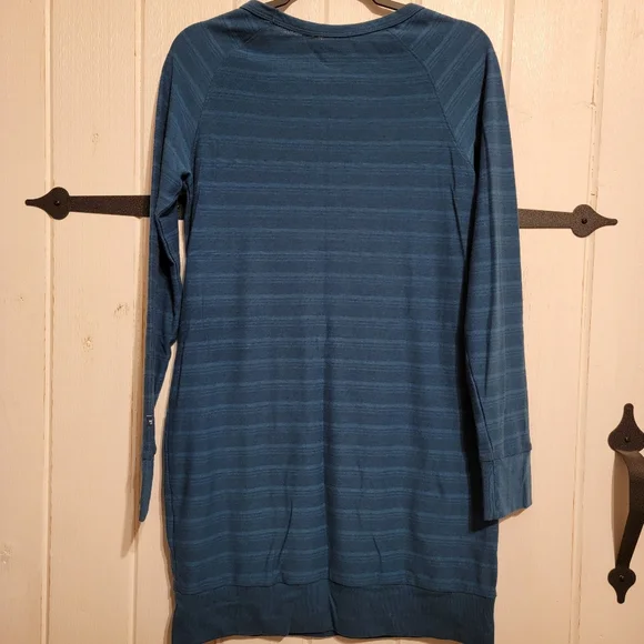 The North Face Teal Long Sleeve Sport Dress Striped Size Large - Picture 4 of 5
